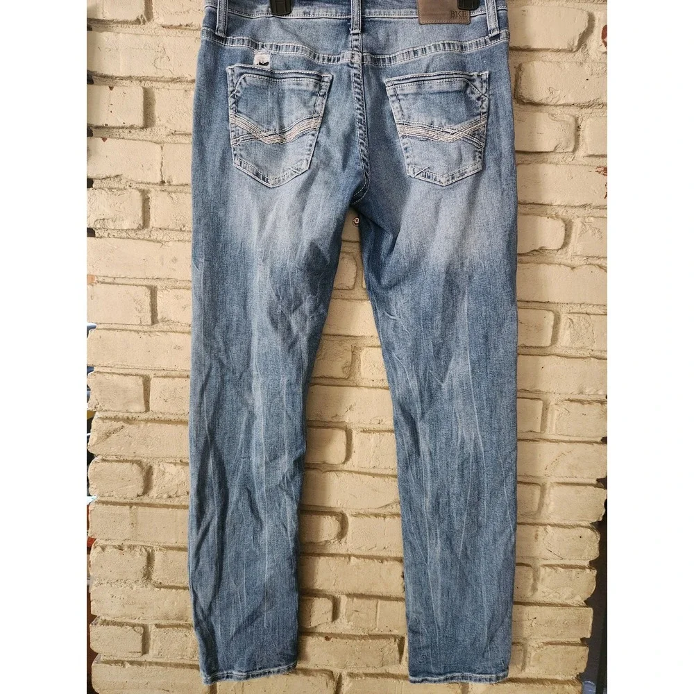 BKE Mason Relaxed Straight Distressed Jeans